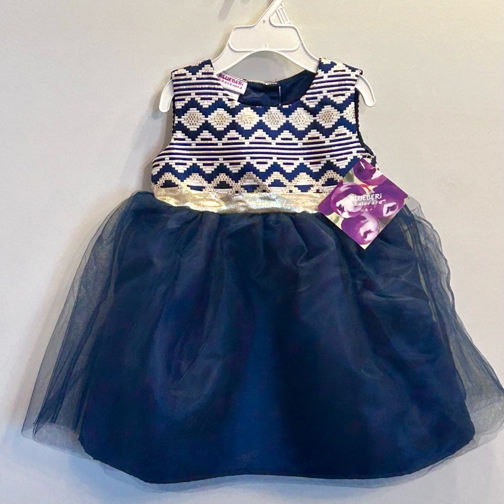 Blueberri Boulevard Navy Blue Sleeveless Dress: 24 Mon: Perfect for Easter! NWT